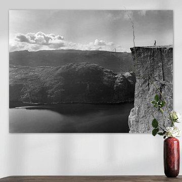 Preikestole schwarz und weiß