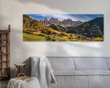 Dolomiten in Südtirol im goldenen Herbst. von Voss Fine Art Fotografie