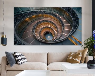 Spiral Staircase, Vaticaan museum Rome van Photo Wall Decoration