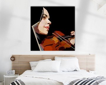 Vrouw en Violist Portret