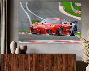 Ferrari F430 GTC racewagen op Raidillon in Spa Francorchamps van Sjoerd van der Wal