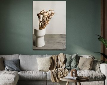 Still life with dried poppy bulbs (1) by Mayra Fotografie