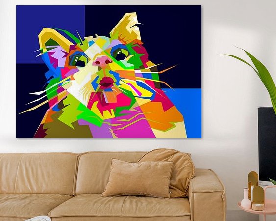 Example of the artwork in a room