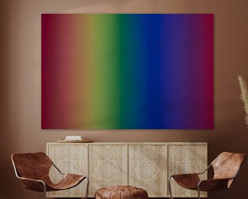 Rainbow achtergrond verticale zachte lijnen van Jolanda de Jong-Jansen
