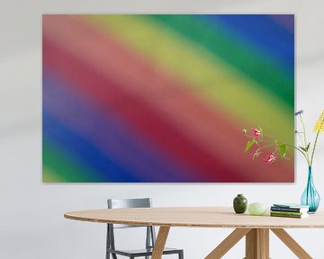 Rainbow background in soft diagonal lines by Jolanda de Jong-Jansen