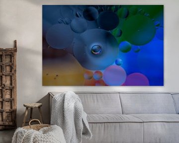 Art with bubbles on your wall by Jolanda de Jong-Jansen