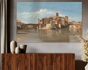 San Bartolomeo, Rome, Jean-Baptiste-Camille Corot