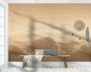 Moonrise on an Empty Shore, Caspar David Friedrich