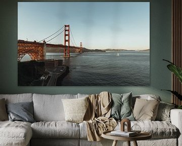 De Golden Gate Bridge in de baai van San Francisco | Reisfotografie fine art foto print | Californië van Sanne Dost