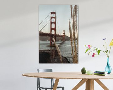 Pluimen voor de Golden Gate Bridge in San Francisco | Reisfotografie | Californië, U.S.A. van Sanne Dost