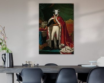 Edited portrait of William I, King of the Netherlands with goat's head by StudioMaria.nl