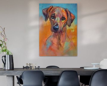 Rhodesian Ridgeback Welpe Hund von Liesbeth Serlie