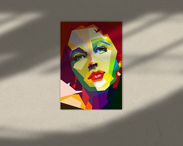 Elizabeth Taylor Pop Art WPAP von Fariza Abdurrazaq