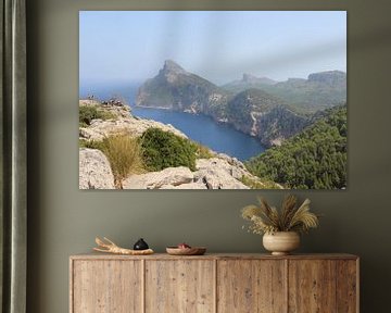 Nice view at the viewpoint Mirador es Colomer, Mallorca, Balearic Islands by Shania Lam