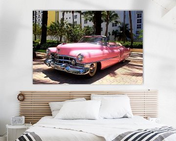 Pink Cadillac in Miami Beach Florida van Thomas Zacharias