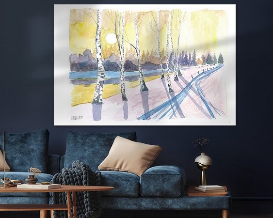 Example of the artwork in a room