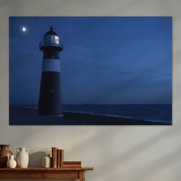 Vuurtoren bij nacht von Anouschka Hendriks