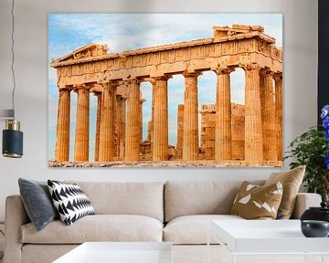 Het Parthenon - is een voormalige tempel op de Atheense Acropolis, van Yevgen Belich