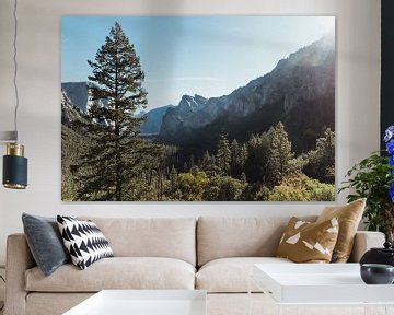 Uitkijkpunt El Capitan Yosemite National Park | Reisfotografie fine art foto print | Californië, U.S van Sanne Dost