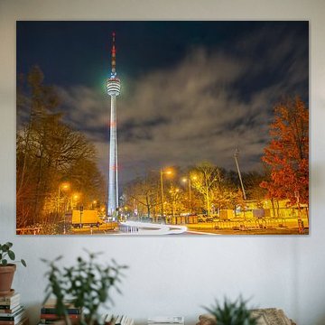 Germany, Famous television tower of stuttgart degerloch in the n