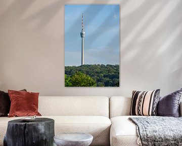 Deutschland, Stuttgarter Fernsehturm im grünen Wald von adventure-photos