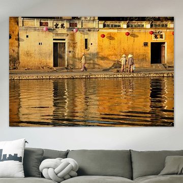 Rivière Thu Bon à Hoi An, Vietnam