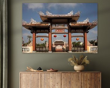 Tempel in Hoi An, Vietnam van Peter Schickert