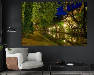 Utrecht Oudegracht: Ledig Erf Richting Vollersbrug van Martien Janssen
