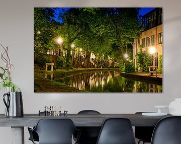 Utrecht Oudegracht: Star Bridge near Cafe de Poort by Martien Janssen