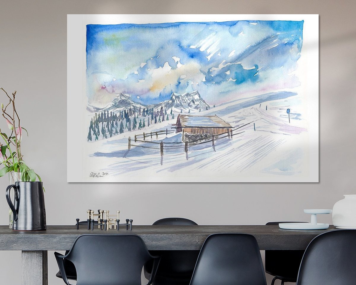 Example of the artwork in a room