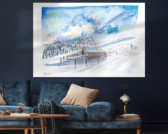 Example of the artwork in a room