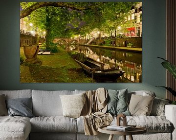 Utrecht Oudegracht: bij Geertebrug van Martien Janssen