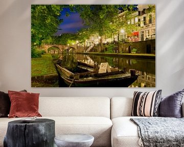 Utrecht Oudegracht: bij Geertebrug van Martien Janssen