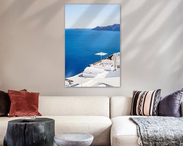 Holidays on Santorini by Patrycja Polechonska