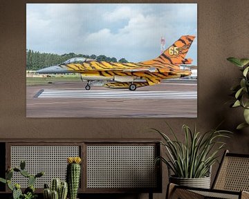 Tiger! Tiger! Tiger! What a beautiful livery of this Belgian F-16 of the 31 Squadron from Kleine Bro by Jaap van den Berg