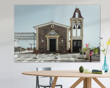 Traditioneel kerkje op Grieks eiland Corfu | Reisfotografie fine art foto print | Griekenland, Europ van Sanne Dost