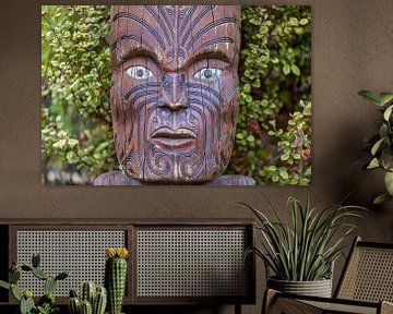 Altes traditionelles Dorf der Maori-Stämme von Yevgen Belich