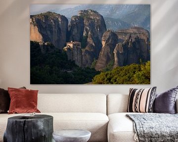 Meteora Monasteries Greece by Peter Schickert