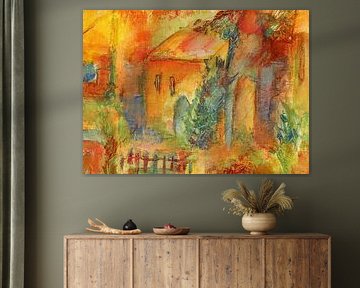 mediterrane Häuser von Claudia Gründler