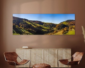 Panorama de la vallée de Münster en Forêt-Noire sur Werner Dieterich