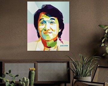 Jackie Chan Pop Art WPAP van SW Artwork