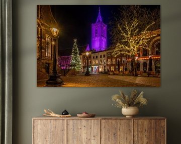 Grote Markt Schiedam met kerstboom van Kok and Kok