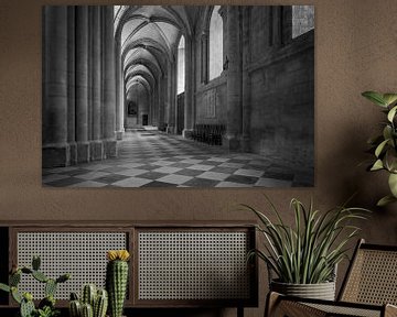 interior of the abbey of Saint-Étienne, also known as Abbaye aux Hommes, in Caen by gaps photography