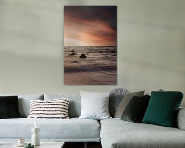 Stimmungsvoller Sonnenuntergang an der holländischen Küste von gaps photography