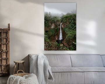 Catarata del Toro - waterval | Reisfotografie Costa Rica | Wall art print van Alblasfotografie