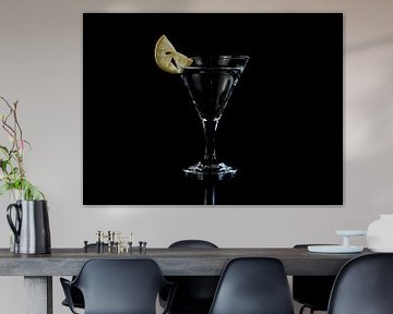 Een martini cocktailglas van dichtbij van Wolfgang Unger