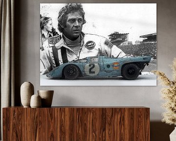 Steve McQueen Le Mans von Jacques Sjouw digital artist