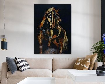 Staggering horse (steigerend paard) van Sabrine Strijbos