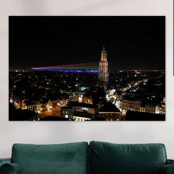 Domtoren Utrecht in het donker