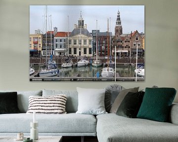 Uitzicht Vissershaven , Vlissingen, Nederland van Imladris Images